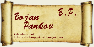 Bojan Pankov vizit kartica